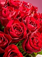 Red Two Dozen Roses Fresh Flower Bouquet - Image 2 of 4