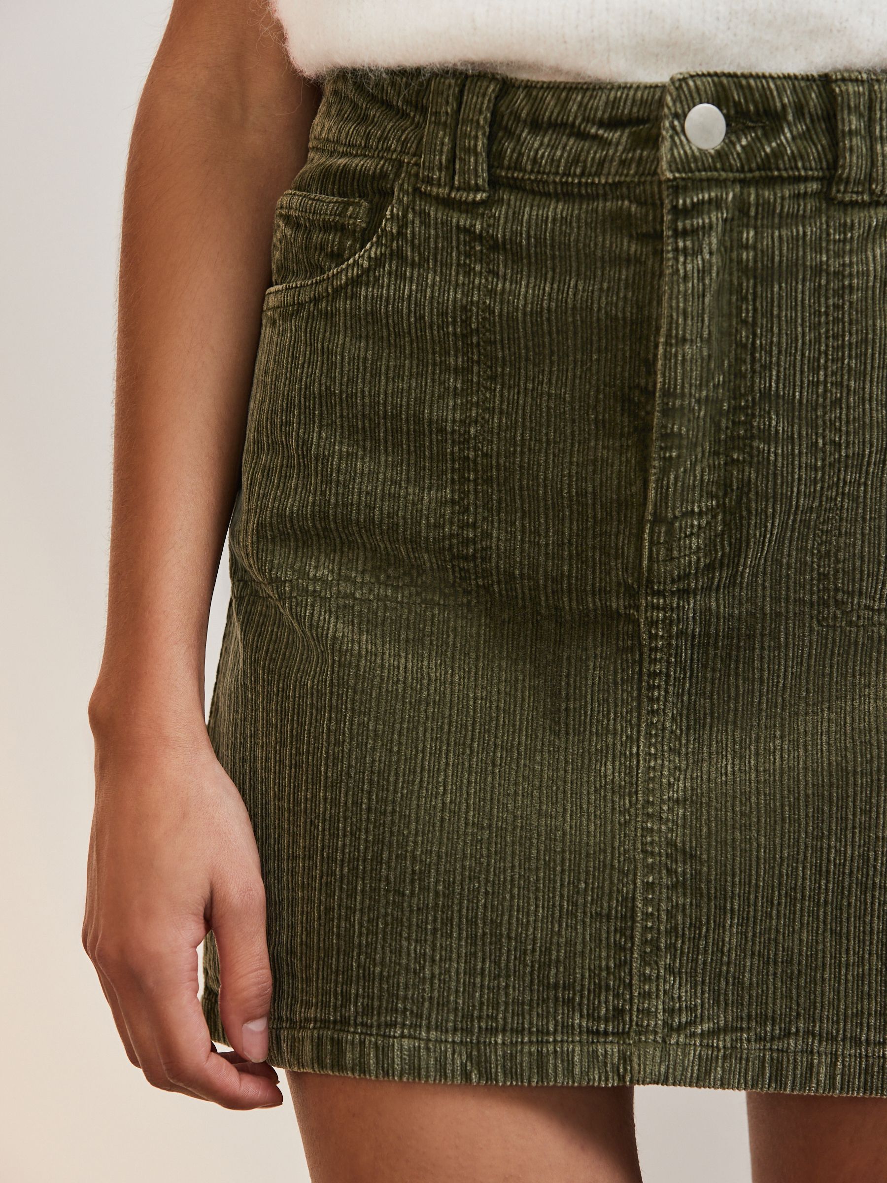 Buy Khaki Green Corduroy Mini Skirt from Next USA