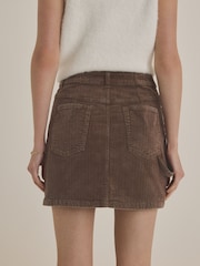 Brown Corduroy Mini Skirt - Image 3 of 7