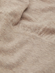 Reiss Neutral Hester Knitted Wool-Cashmere Blouson Top Midi Dress - Image 5 of 5