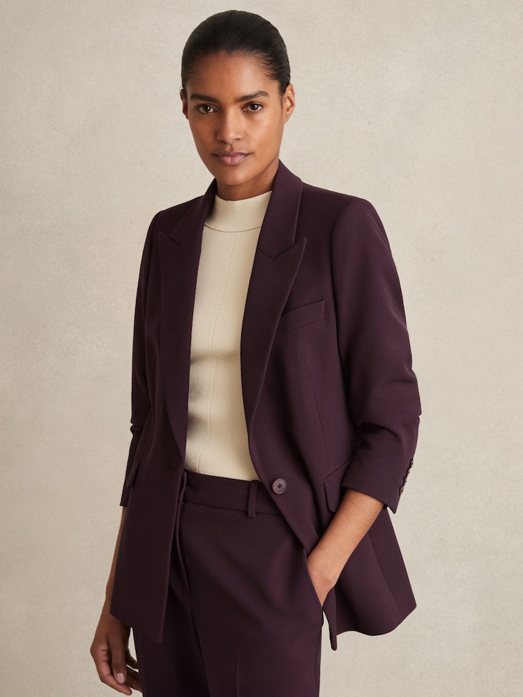Reiss Berry Gabi Petite Tailored Single Breasted Suit Blazer - Image 1 of 8