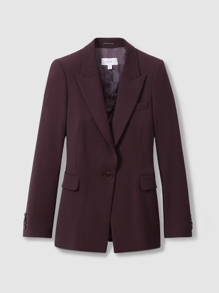 Reiss Berry Gabi Petite Tailored Single Breasted Suit Blazer - Image 2 of 8