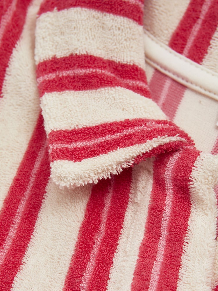 Reiss Pink Felicia 4-9 yrs Towelling Open Collar Dress - Image 4 of 4 Reiss Pink Felicia 4-9 yrs Towelling Open Collar Dress - Image 4 of 4