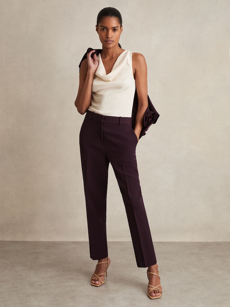 Reiss Berry Gabi Petite Slim Fit Suit Trousers - Image 1 of 8