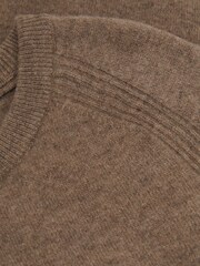 Reiss Brown Melange Cloud 13-14 yrs Wool Blend Crew Neck Jumper - Image 4 of 4