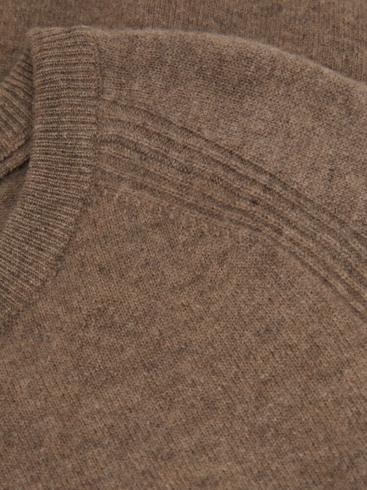 Reiss Brown Melange Cloud 13-14 yrs Wool Blend Crew Neck Jumper - Image 4 of 4