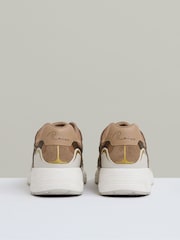 Reiss Tobacco Volt Nubuck and Mesh Trainers - Image 4 of 6