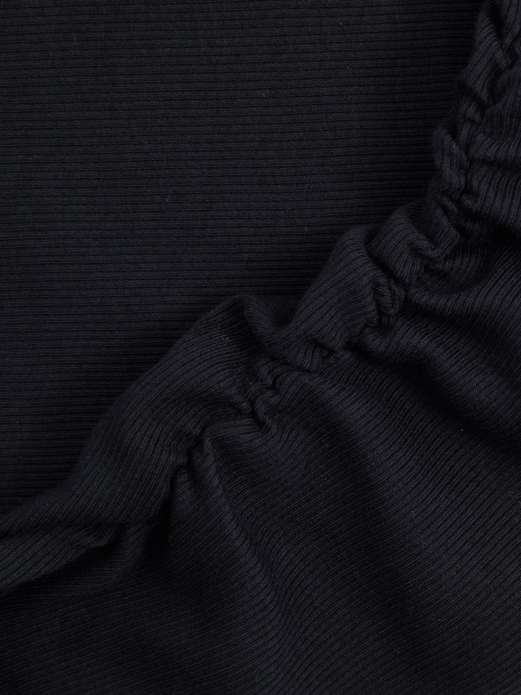 Reiss Navy Trudy Ribbed Ruched Waist Vest - Image 6 of 6 Reiss Navy Trudy Ribbed Ruched Waist Vest - Image 6 of 6