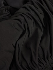 Reiss Black Selina Strapless Ruched Maxi Dress - Image 5 of 5