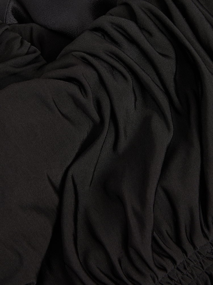 Reiss Black Selina Strapless Ruched Maxi Dress - Image 5 of 5