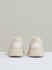 Blanco - Reiss Volt Nubuck and Mesh Trainers - Imagen 4 de 6