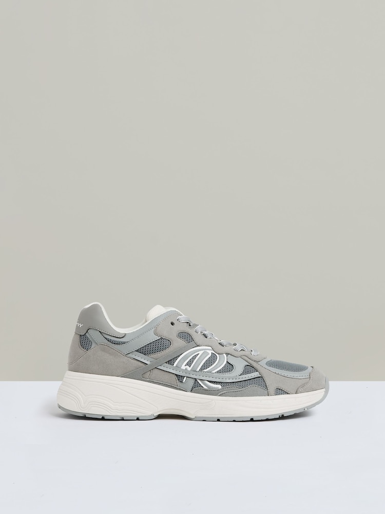 Gris - Reiss Volt Nubuck and Mesh Trainers - Imagen 1 de 6 Gris - Reiss Volt Nubuck and Mesh Trainers - Imagen 1 de 6