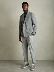 Gris - Reiss Volt Nubuck and Mesh Trainers - Imagen 2 de 6
