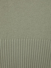 Reiss Sage Sammie Wool Blend Drawstring Hoodie with Cashmere - Image 6 of 6