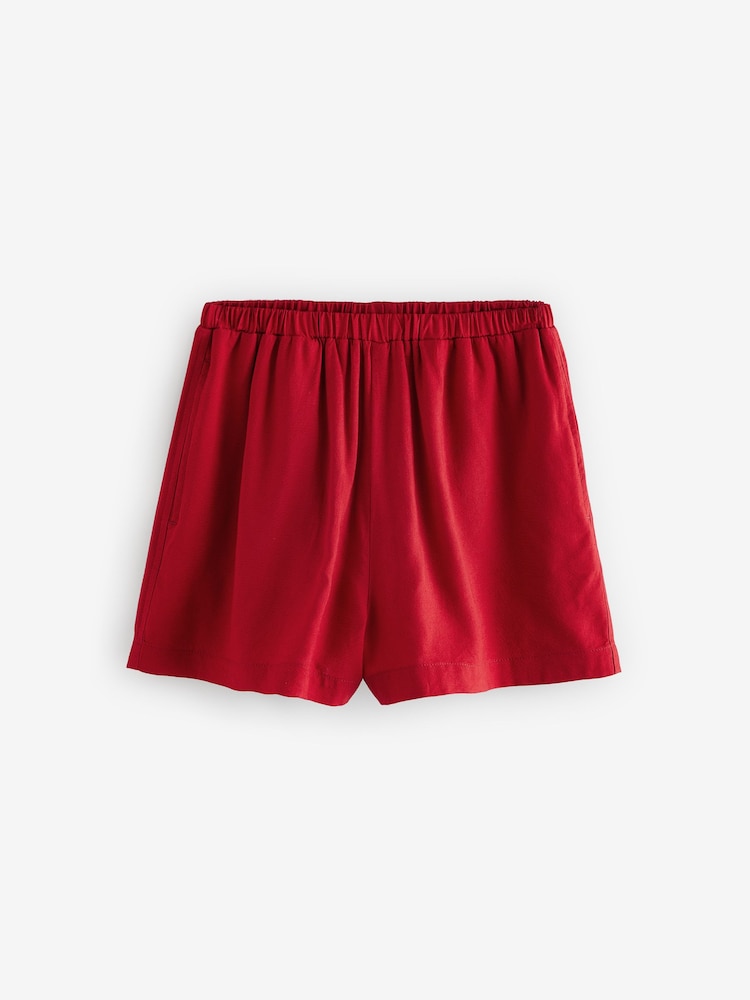 Red Boy Shorts With Linen - Image 6 of 8
