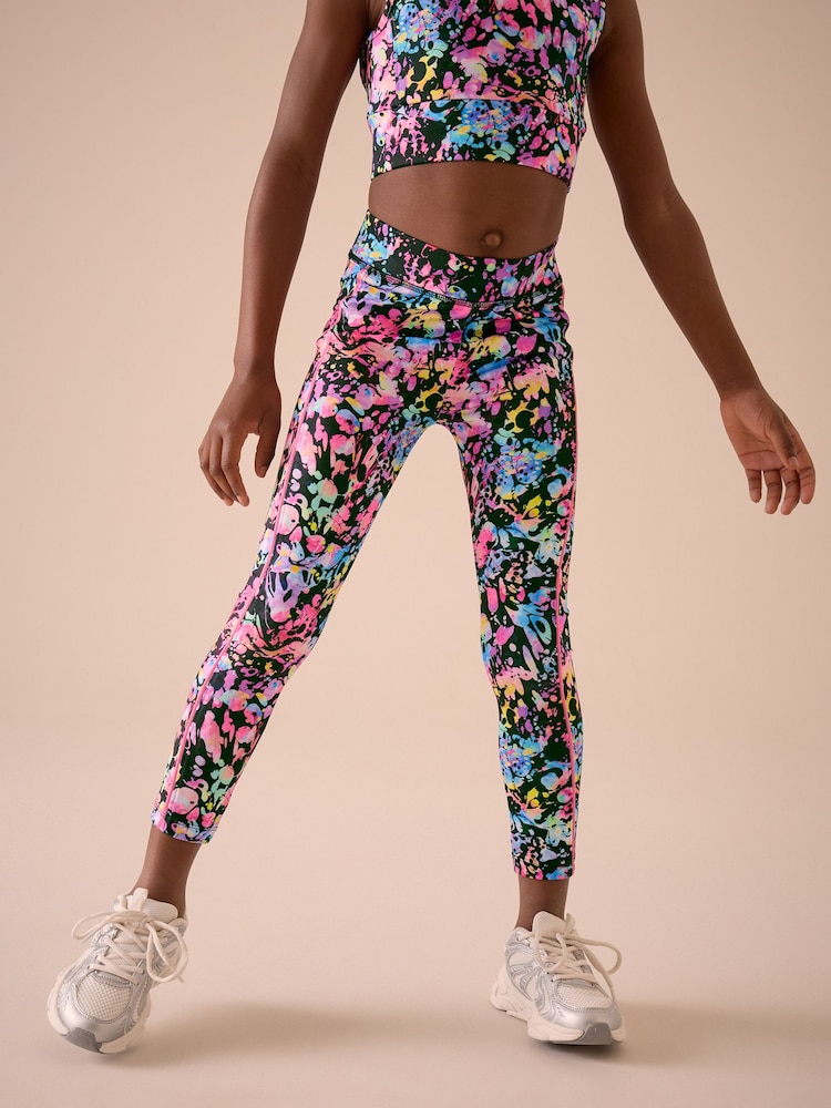 Multi Black Sports Leggings (3-16yrs) - Image 1 of 8