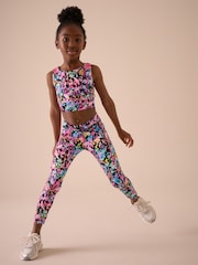 Multi Black Sports Leggings (3-16yrs) - Image 2 of 8