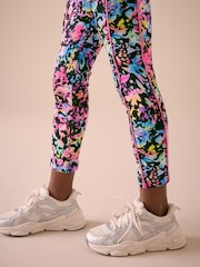 Multi Black Sports Leggings (3-16yrs) - Image 4 of 8