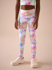 Multi Pink Heart Sports Leggings (3-16yrs) - Image 1 of 8
