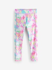 Multi Pink Heart Sports Leggings (3-16yrs) - Image 5 of 8