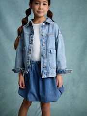 Denim Puffball Skirt (3-16yrs) - Image 1 of 4