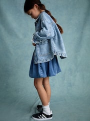 Denim Puffball Skirt (3-16yrs) - Image 3 of 4