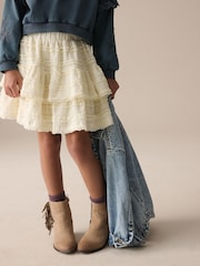 Ecru Frill Textured Skirt (3-16yrs) - Image 1 of 8