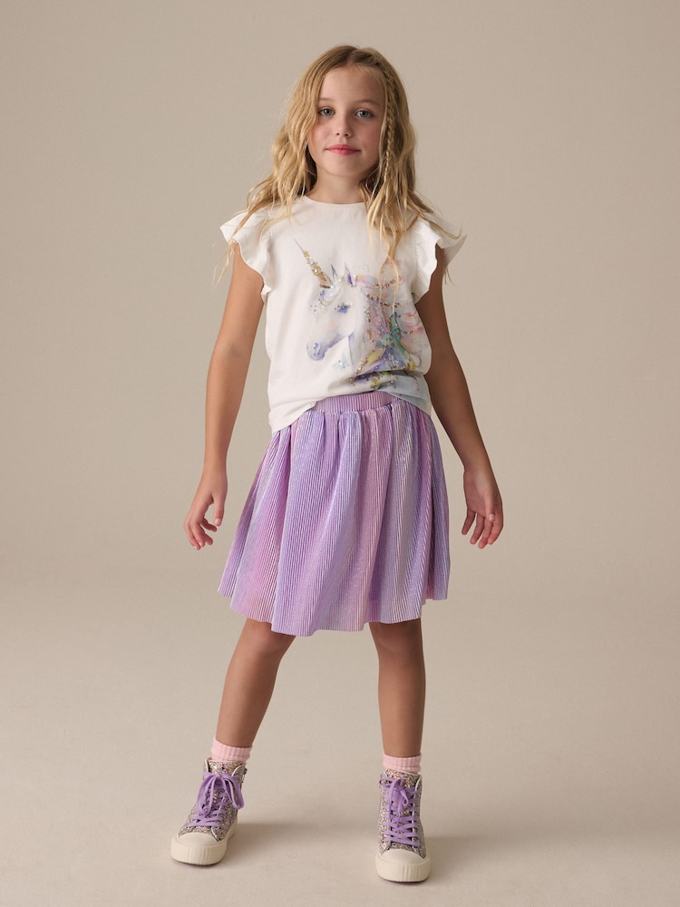 Morado lila - Rainbow Metallic Skirt (3-16yrs) - Imagen 2 de 3 Morado lila - Rainbow Metallic Skirt (3-16yrs) - Imagen 2 de 3