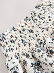 Black/White Floral Textured Frill Skirt (3-16yrs) - Image 8 of 8