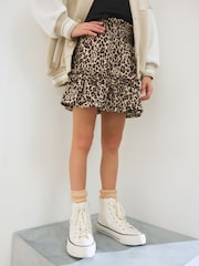 Animal Print Textured Frill Skirt (3-16yrs) - Image 1 of 7