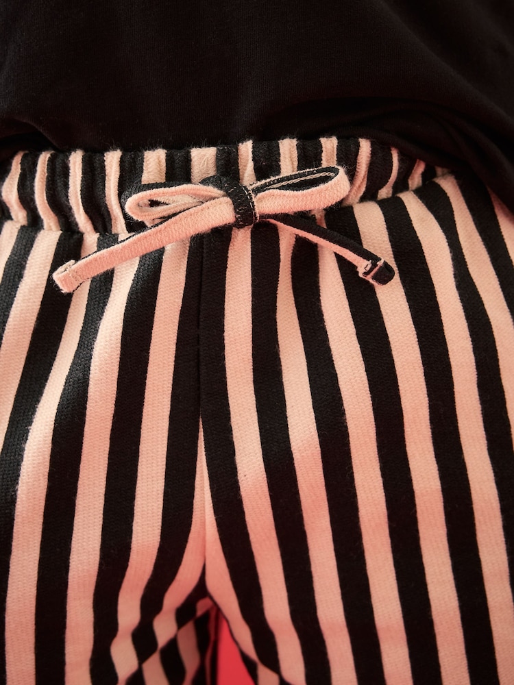 Black/White Barrel Leg 100% Cotton Trousers (3-16yrs) - Image 2 of 3