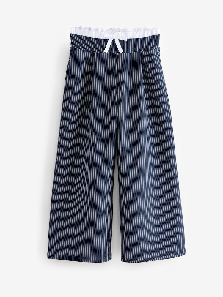 Navy/White Pinstripe Trousers (3-16yrs) - Image 1 of 4