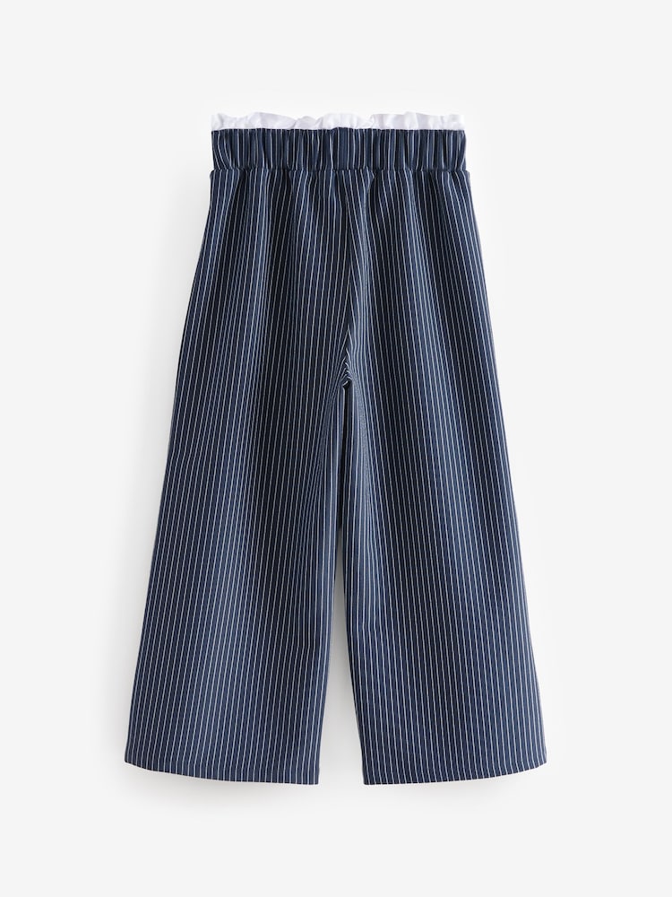Navy/White Pinstripe Trousers (3-16yrs) - Image 2 of 4