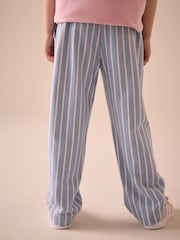Blue Stripe Barrel Leg 100% Cotton Trousers (3-16yrs) - Image 4 of 5