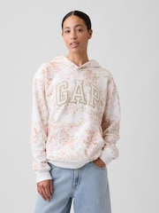 Gap Floral Relaxed Logo Hoodie - Image 1 of 5