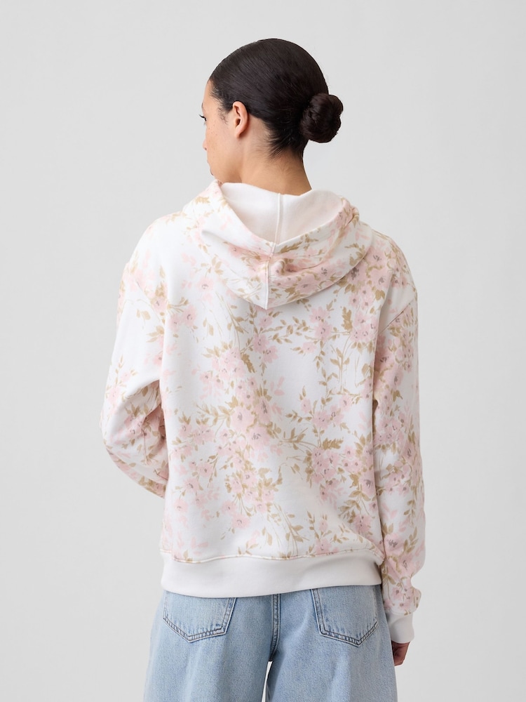Gap Floral Relaxed Logo Hoodie - Image 2 of 5 Gap Floral Relaxed Logo Hoodie - Image 2 of 5