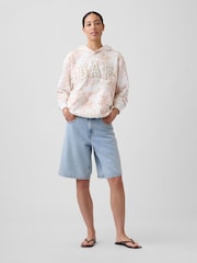 Gap Floral Relaxed Logo Hoodie - Image 3 of 5