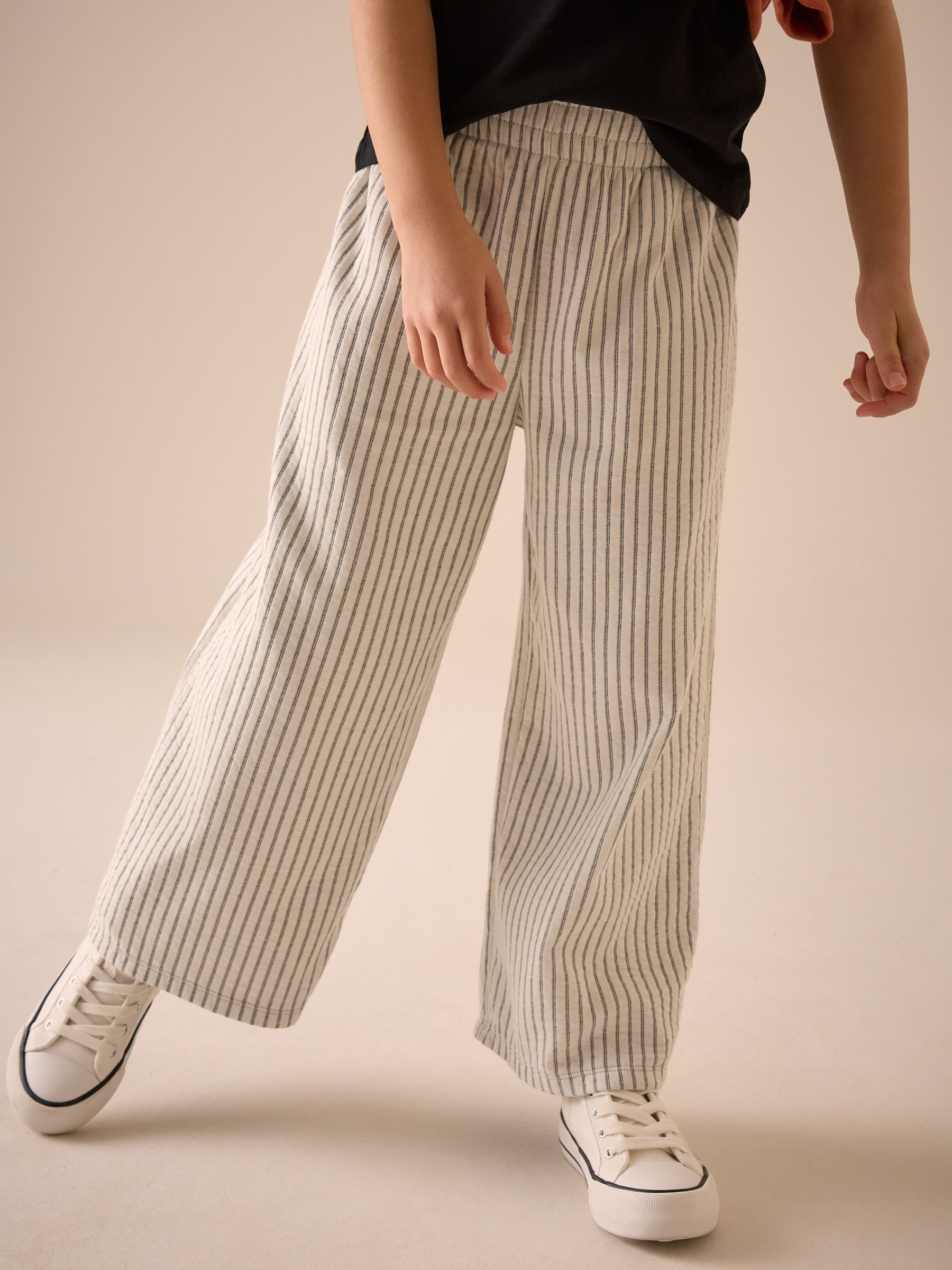 Buy Cream/Black Pinstripe Trousers (3-16yrs) from Next USA