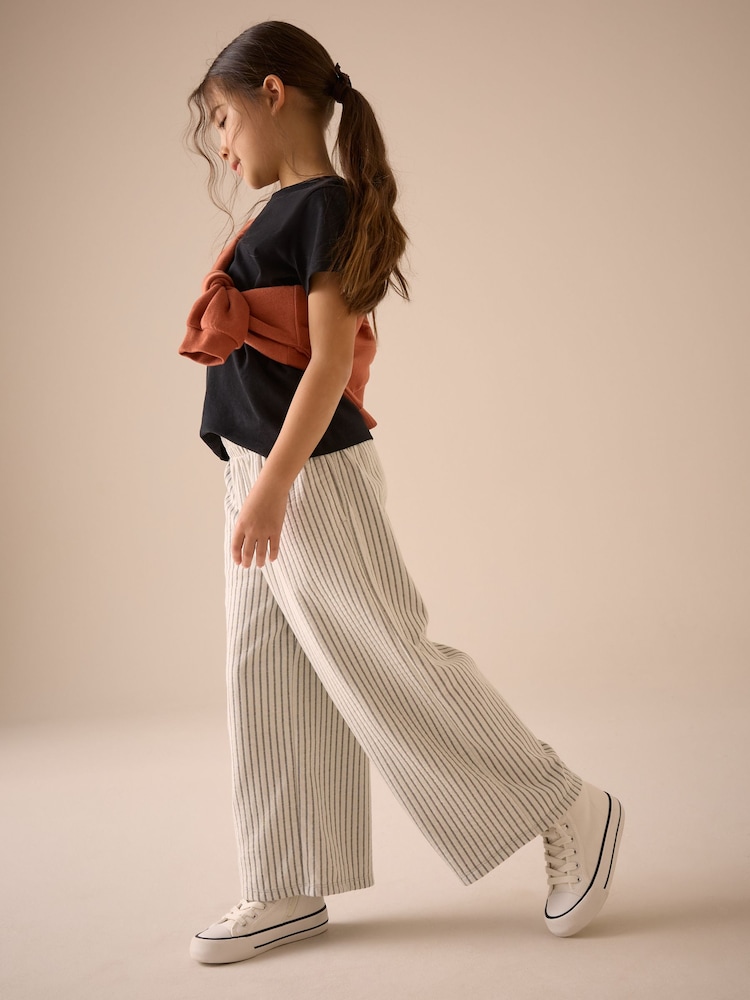 Cream/Black Pinstripe Trousers (3-16yrs) - Image 5 of 5