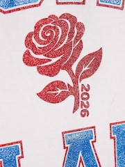 River Island White Goal Glam Crop T-Shirt - Image 3 of 4