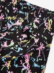 Black Colourful Splat Printed Leggings (3-16yrs) - Image 3 of 4