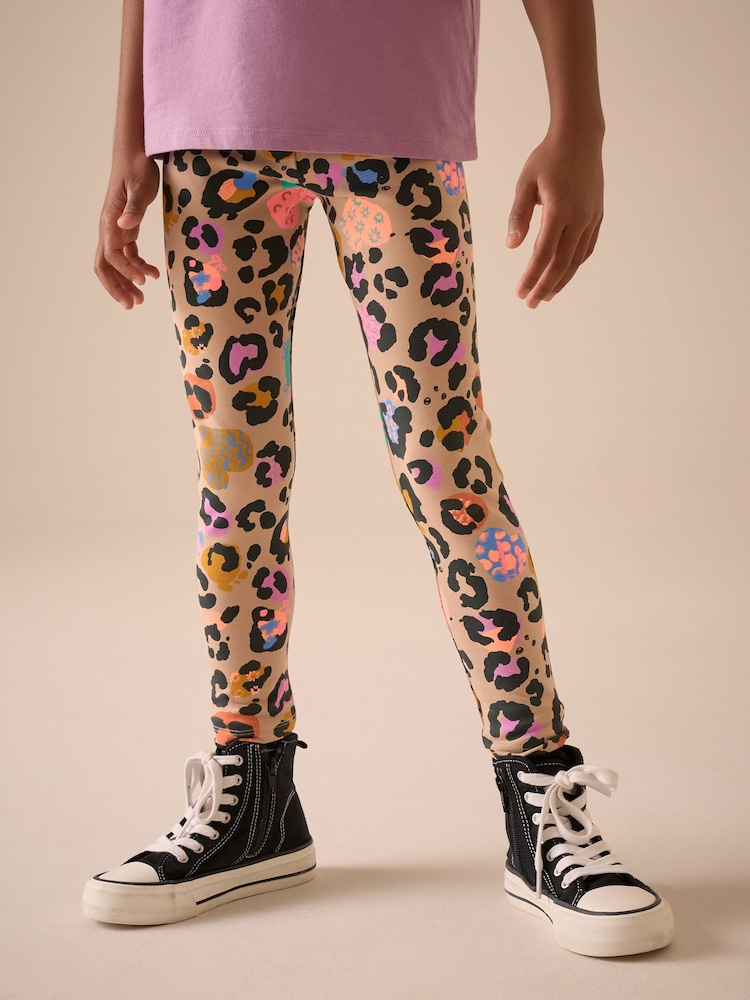 Hell Neutral - Leggings mit Animal-Print (3–16 Jahre) - Bild 1 von 3 Hell Neutral - Leggings mit Animal-Print (3–16 Jahre) - Bild 1 von 3