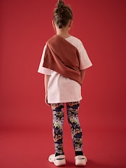 Charcoal Graffiti Printed Leggings (3-16yrs) - Image 3 of 3