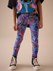 Multi Blue Printed Leggings (3-16yrs) - Image 1 of 7