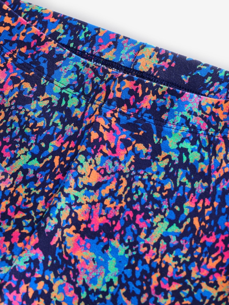 Multi Blue Printed Leggings (3-16yrs) - Image 6 of 7
