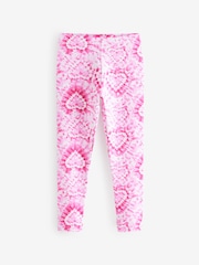 Pink Heart Printed Leggings (3-16yrs) - Image 4 of 7