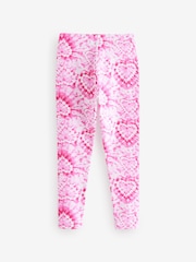 Pink Heart Printed Leggings (3-16yrs) - Image 5 of 7