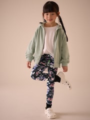 Floral negro/morado - Leggings estampados (3-16 años) - Imagen 5 de 7