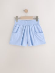Pink/Blue/Floral 100% Cotton Shorts 3 Pack (3-16yrs) - Image 3 of 6