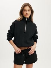 Cotton On Black Plush Classic Mini Shorts - Image 1 of 4